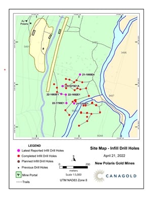 Canagold Resources Ltd., Thursday, April 21, 2022, Press release picture