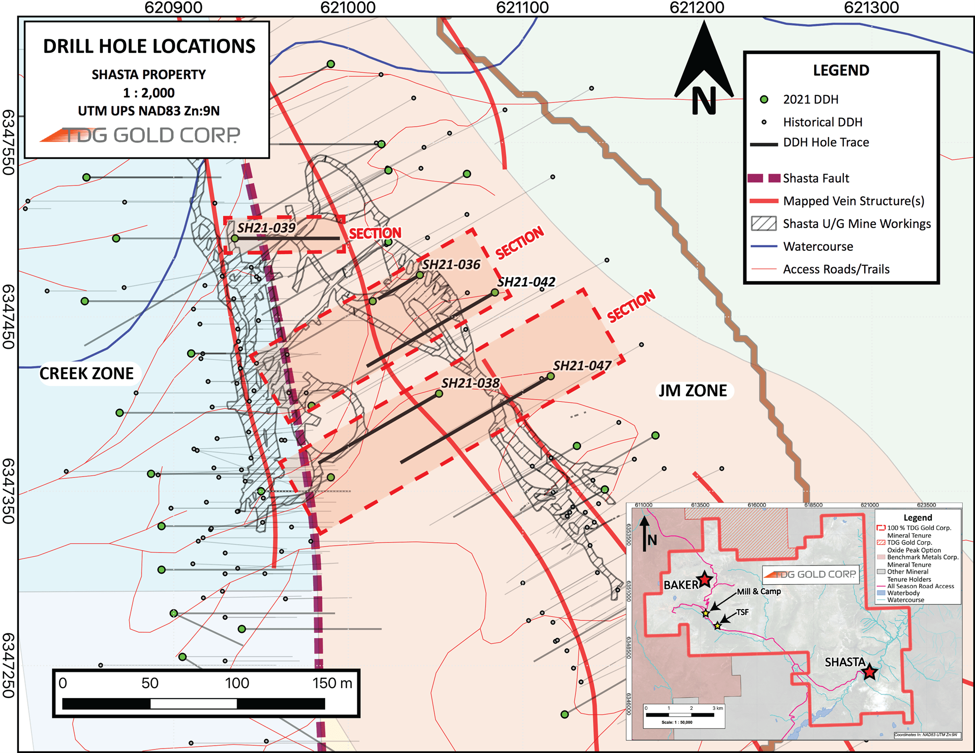 TDG Gold Corp., Monday, April 18, 2022, Press release picture