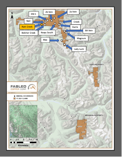 Fabled Copper Corp., Wednesday, April 20, 2022, Press release picture
