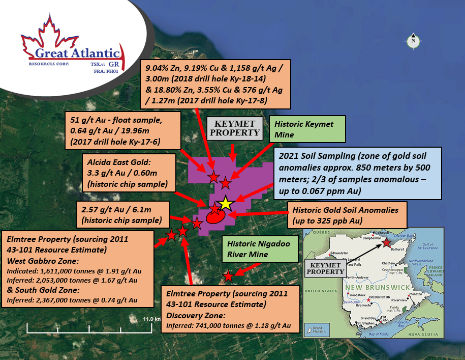 Great Atlantic Resources Corp., Wednesday, April 20, 2022, Press release picture