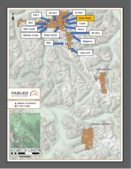 Fabled Copper Corp., Wednesday, April 27, 2022, Press release picture