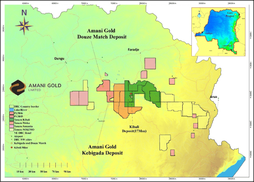 Amani Gold Ltd., Monday, April 18, 2022, Press release picture