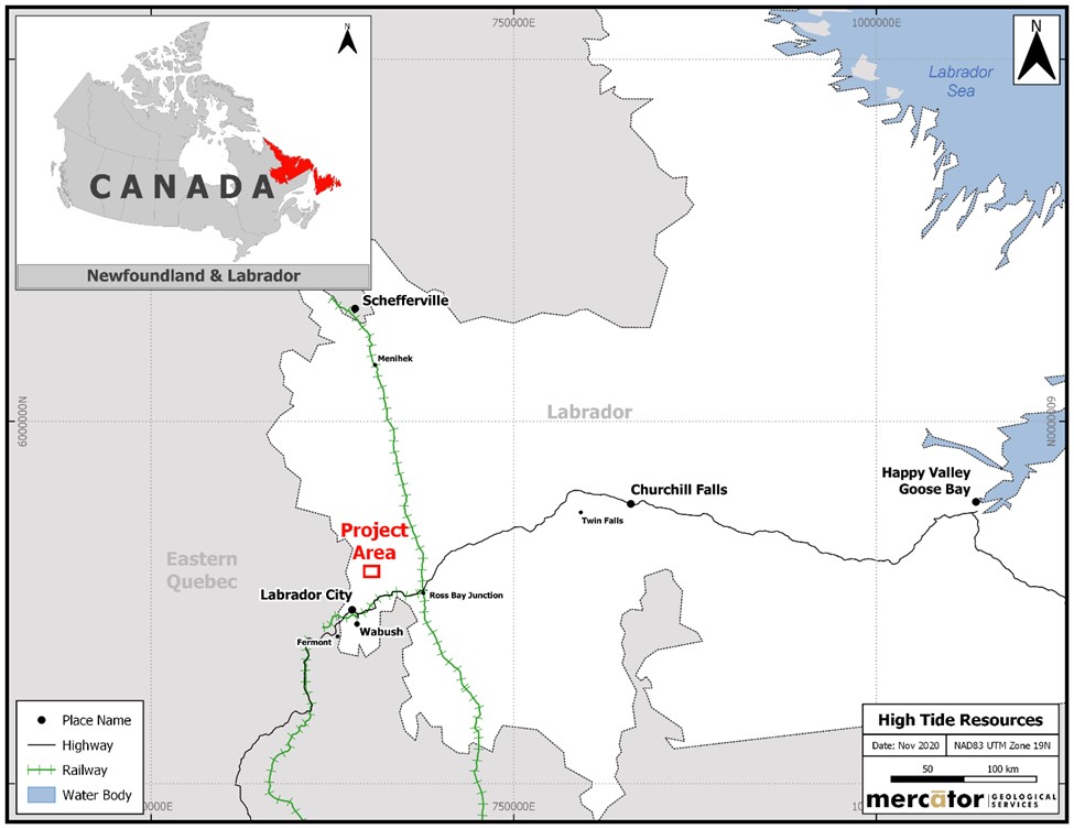 High Tide Resources Corp., Friday, May 6, 2022, Press release picture