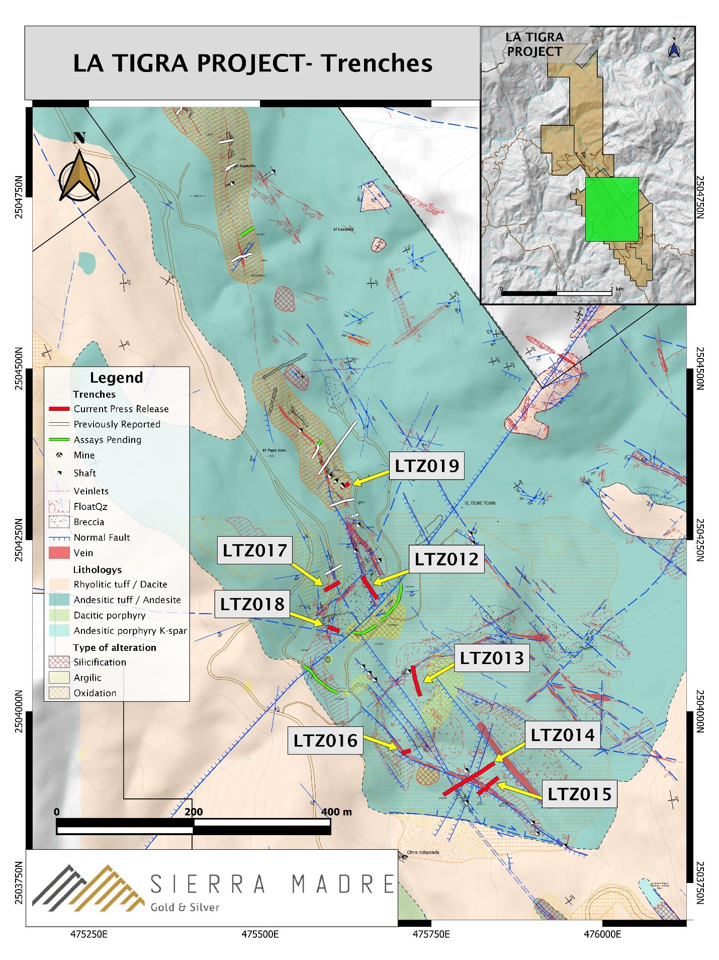 Sierra Madre Gold and Silver, Thursday, May 12, 2022, Press release picture