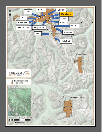 Fabled Copper Corp., Wednesday, May 4, 2022, Press release picture