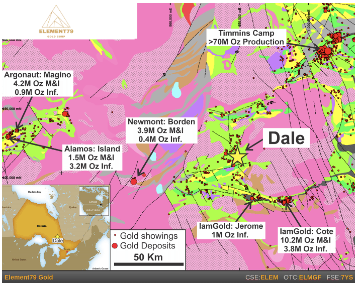 Element79 Gold Corp., Friday, June 3, 2022, Press release picture