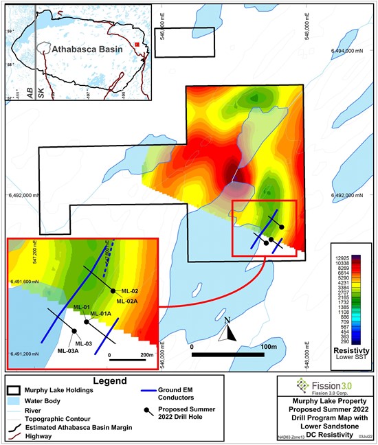 Cannot view this image? Visit: https://www.miningstockeducation.com/wp-content/uploads/2022/07/129980_Map252022520ML2520Proposed2520S20222520Drill2520Program2520Map2520with2520SST2520Res_03Jul22_550.jpg