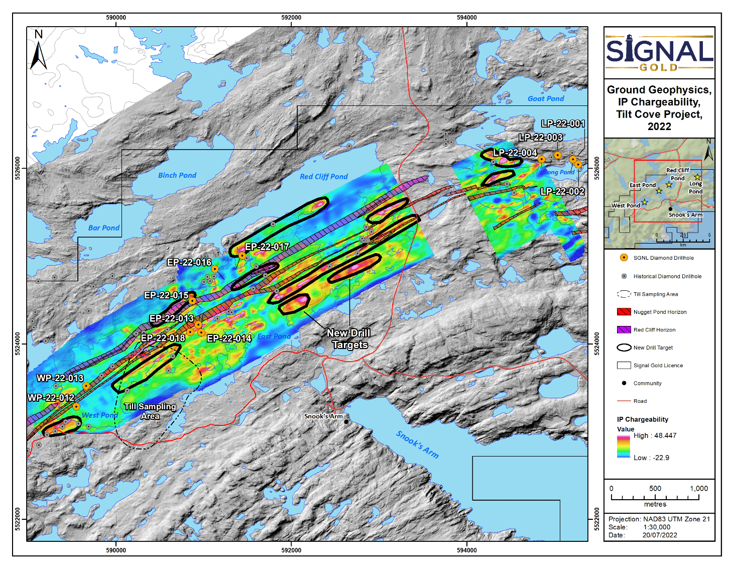 Signal Gold Inc., Wednesday, July 20, 2022, Press release picture