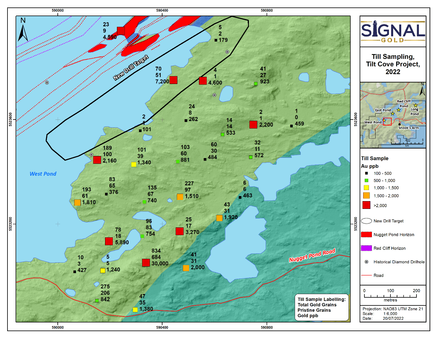 Signal Gold Inc., Wednesday, July 20, 2022, Press release picture