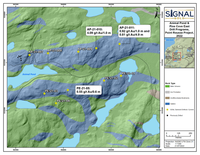 Signal Gold Inc., Monday, July 25, 2022, Press release picture