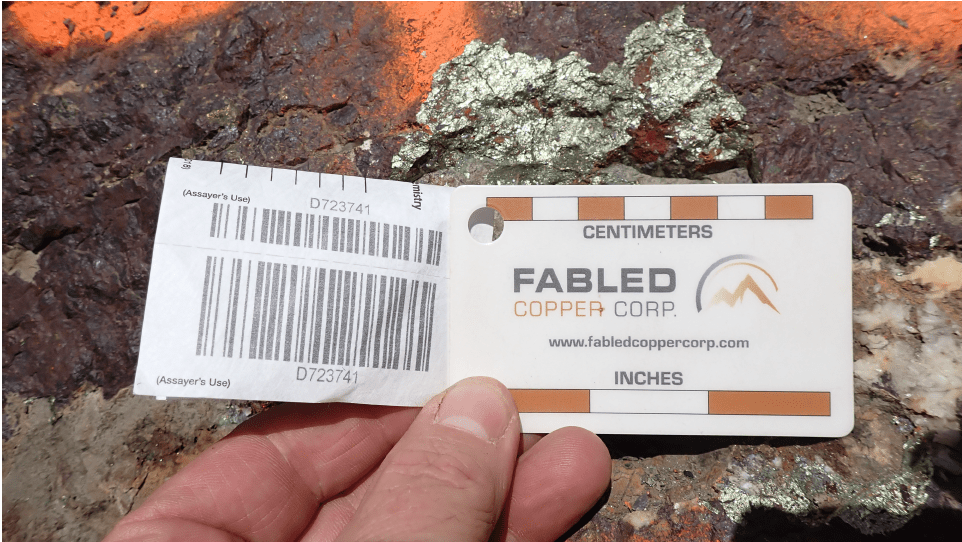 Fabled Copper Corp., Tuesday, September 13, 2022, Press release picture
