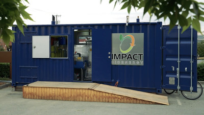 Impact Bioenergy's community-scale containerized food waste to energy unit