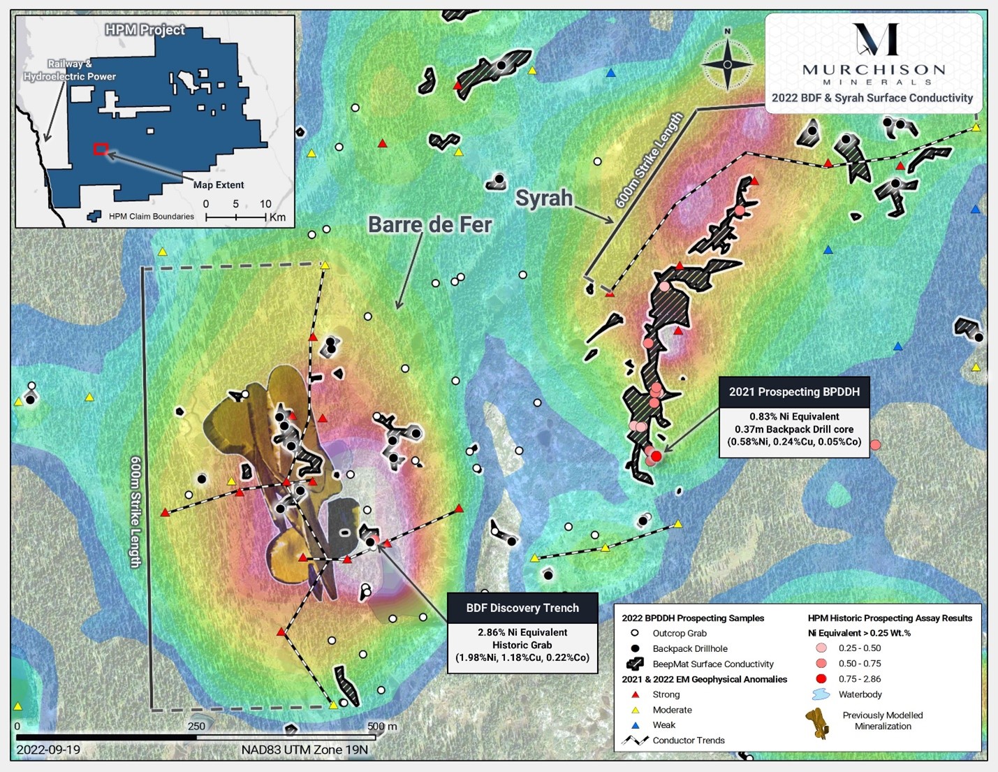 Murchison Minerals Ltd., Tuesday, October 4, 2022, Press release picture