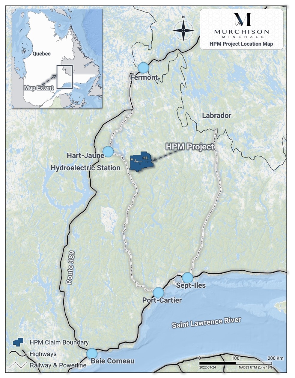 Murchison Minerals Ltd., Tuesday, October 4, 2022, Press release picture