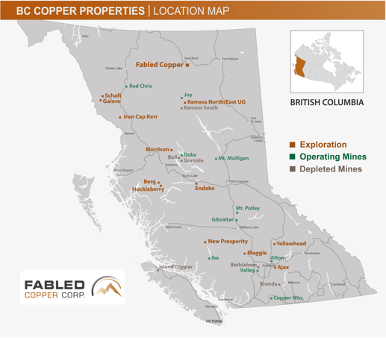 Fabled Copper Corp., Wednesday, October 12, 2022, Press release picture