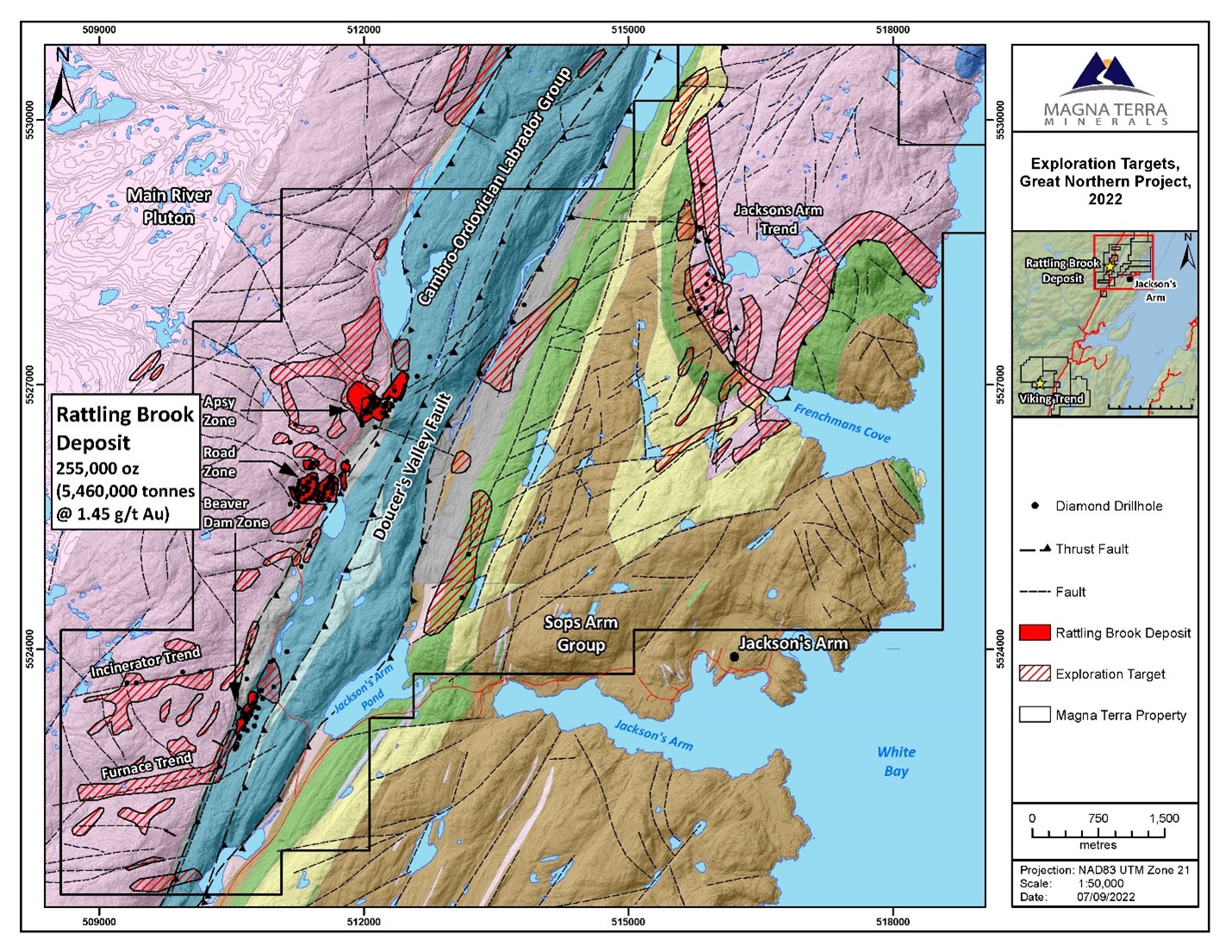 Magna Terra Minerals Inc., Tuesday, October 11, 2022, Press release picture