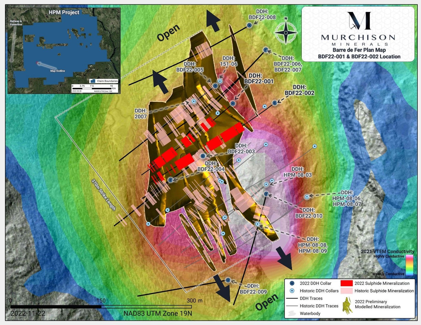 Murchison Minerals Ltd., Tuesday, November 29, 2022, Press release picture
