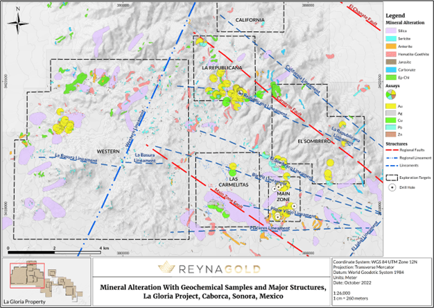 Reyna Gold Corp, Tuesday, November 1, 2022, Press release picture