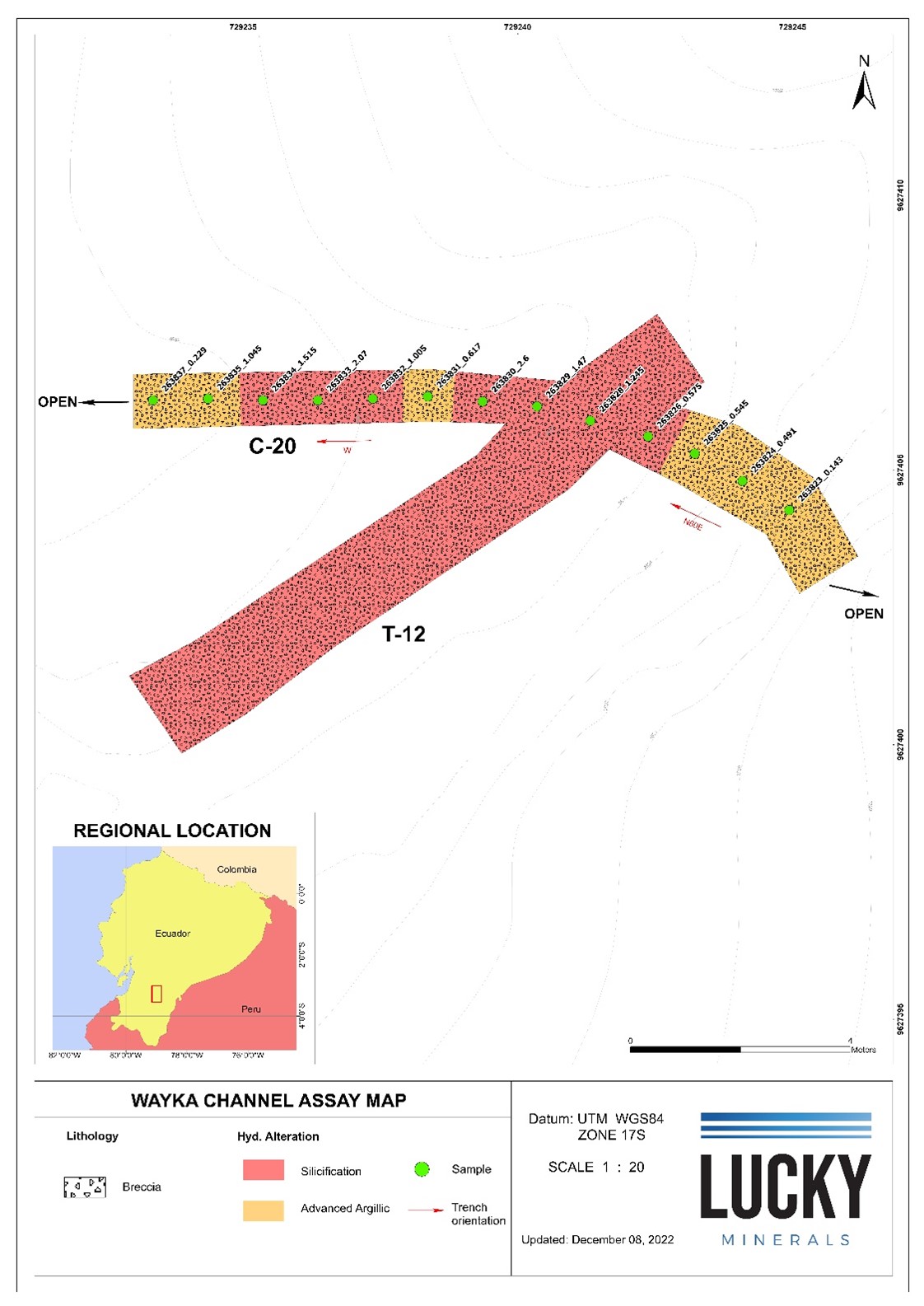Lucky Minerals Inc., Monday, December 12, 2022, Press release picture