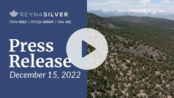 Reyna Silver Corp., Thursday, December 15, 2022, Press release picture