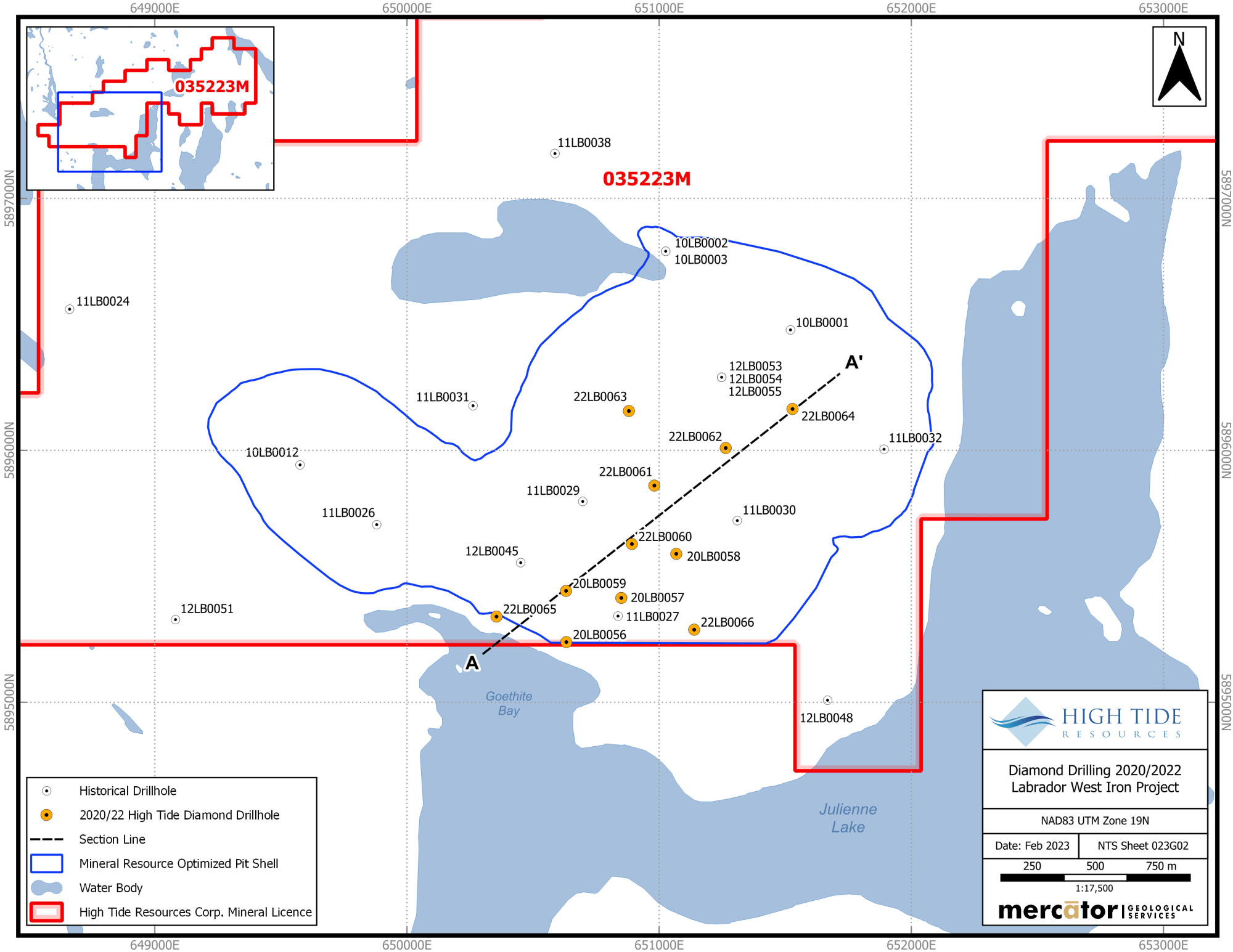 High Tide Resources Corp., Thursday, February 23, 2023, Press release picture