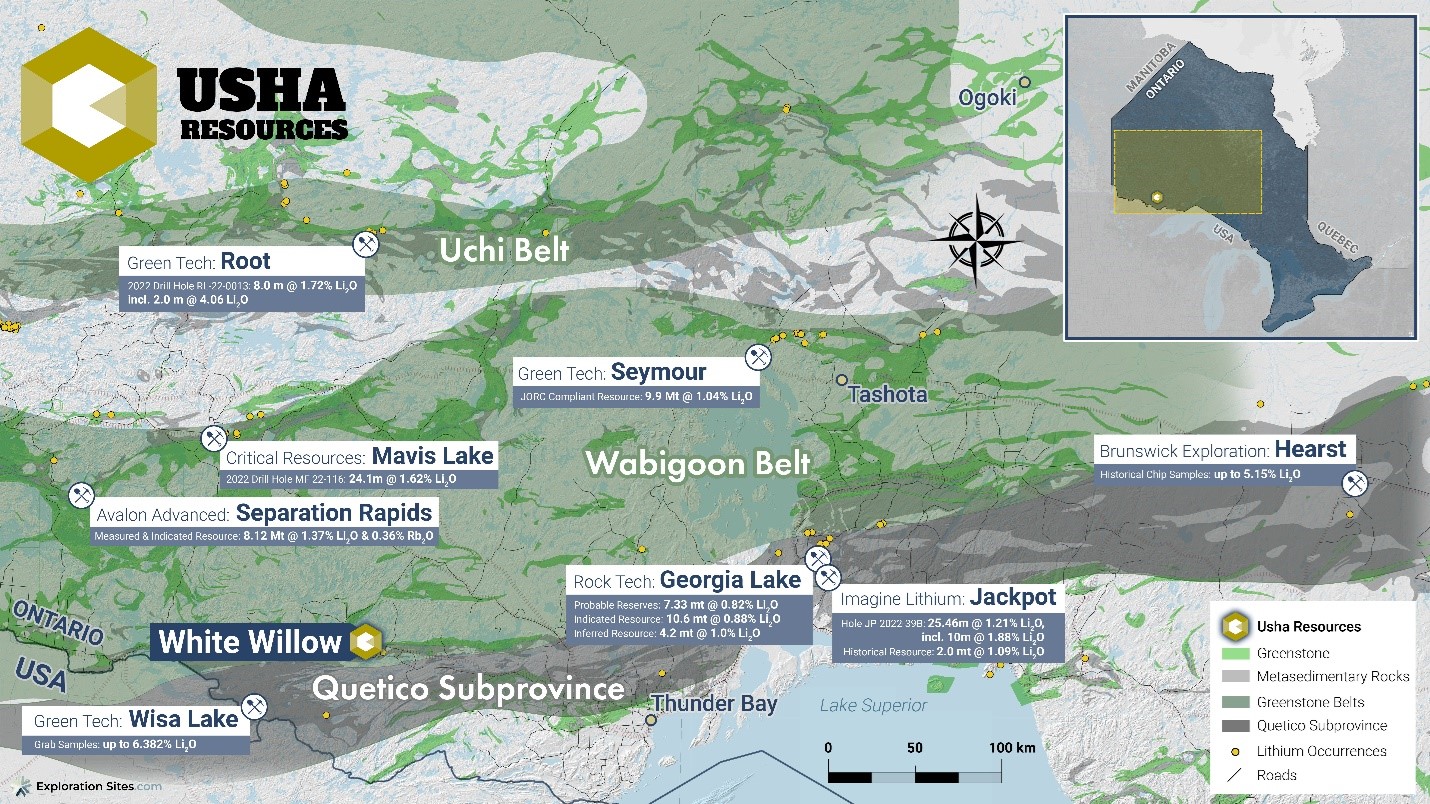 Usha Resources Ltd., Monday, March 27, 2023, Press release picture