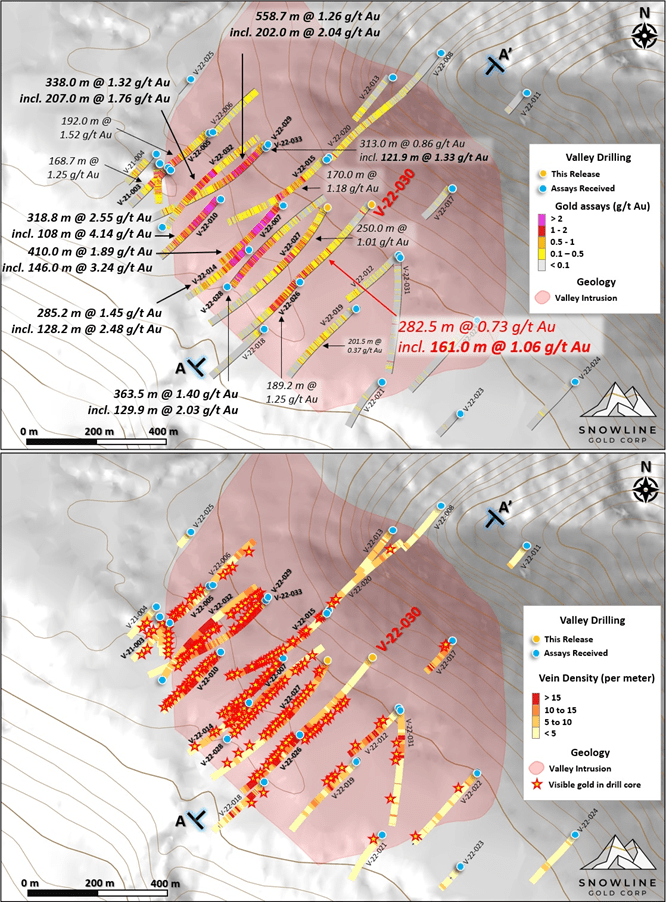 Snowline Gold Corp., Tuesday, March 7, 2023, Press release picture
