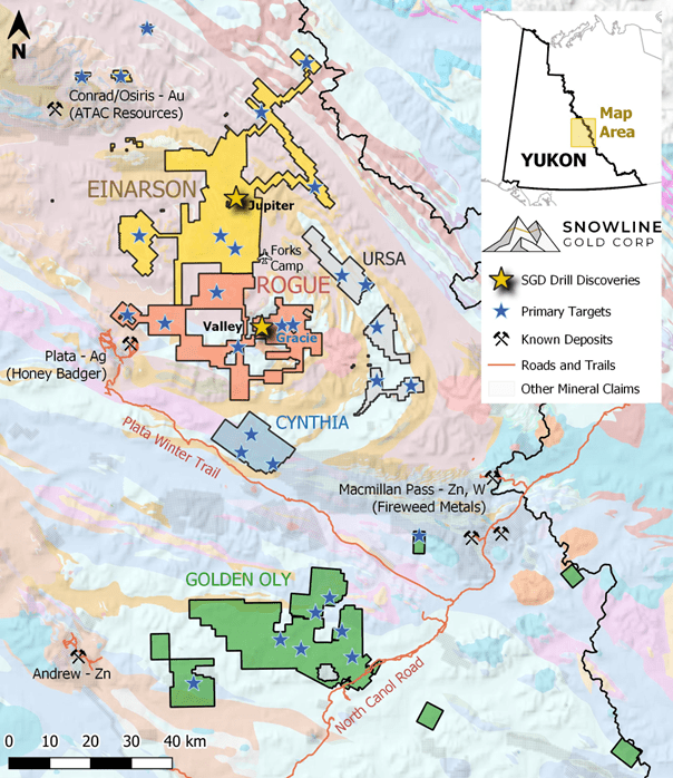 Snowline Gold Corp., Tuesday, March 7, 2023, Press release picture
