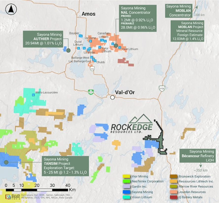 Rock Edge Resources Ltd., Monday, April 10, 2023, Press release picture