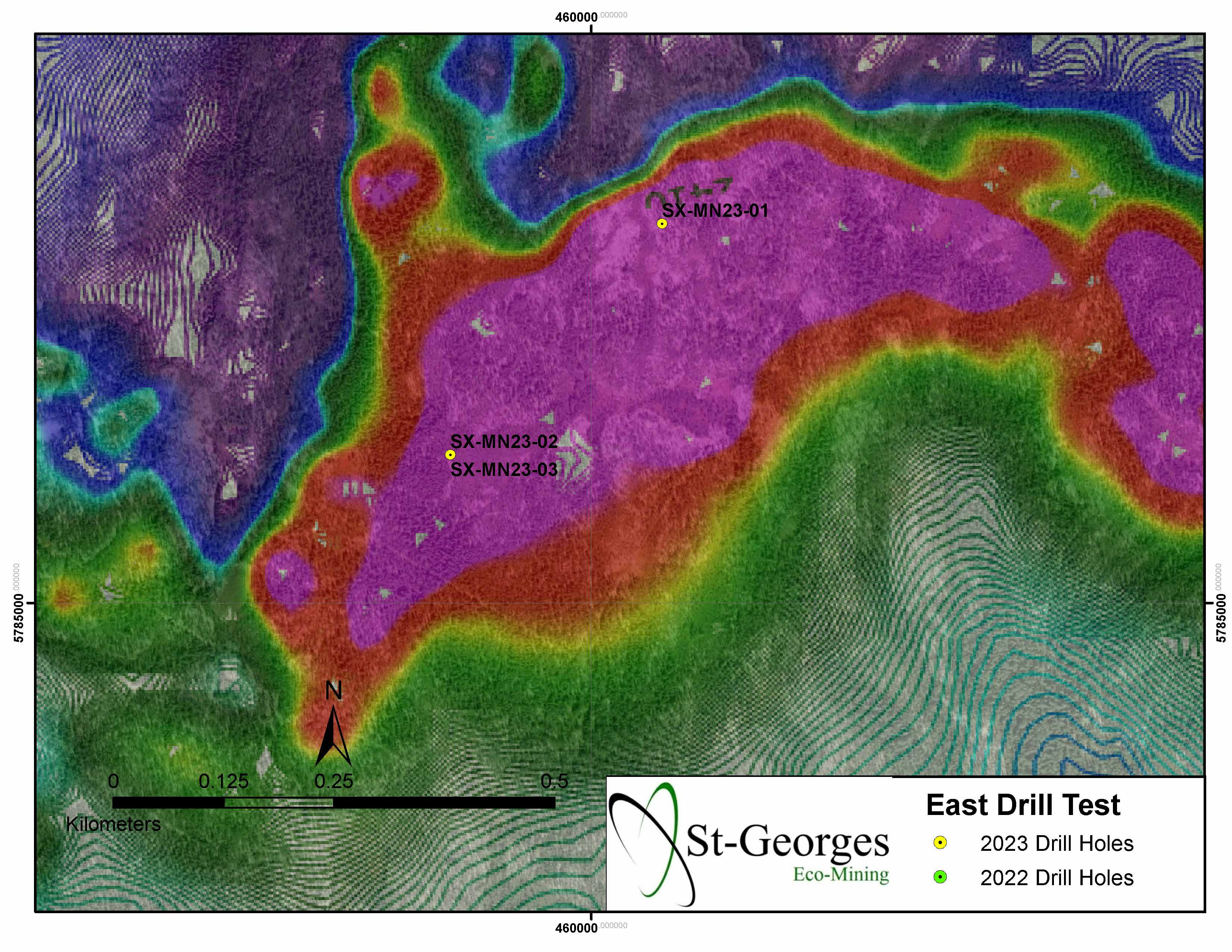 St-Georges Eco-Mining Corp., Tuesday, May 16, 2023, Press release picture