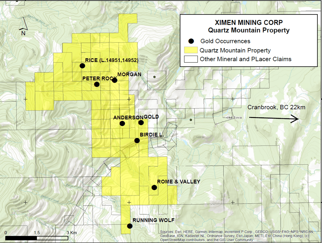 Ximen Mining Corp, Wednesday, May 10, 2023, Press release picture