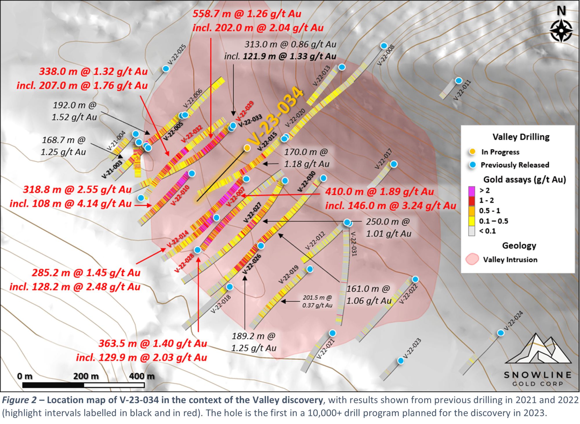 Snowline Gold Corp., Wednesday, May 31, 2023, Press release picture