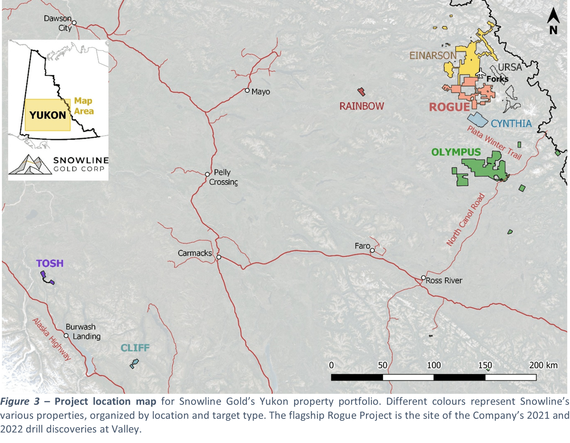 Snowline Gold Corp., Wednesday, May 31, 2023, Press release picture
