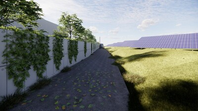 The solar park will be built on more than 28000 square meters