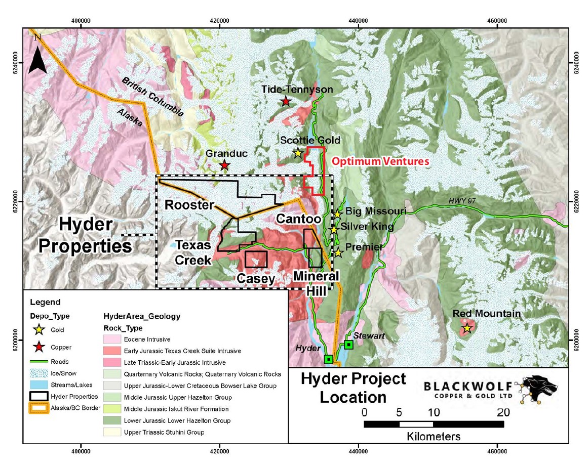 Blackwolf Copper and Gold Ltd, Monday, June 19, 2023, Press release picture