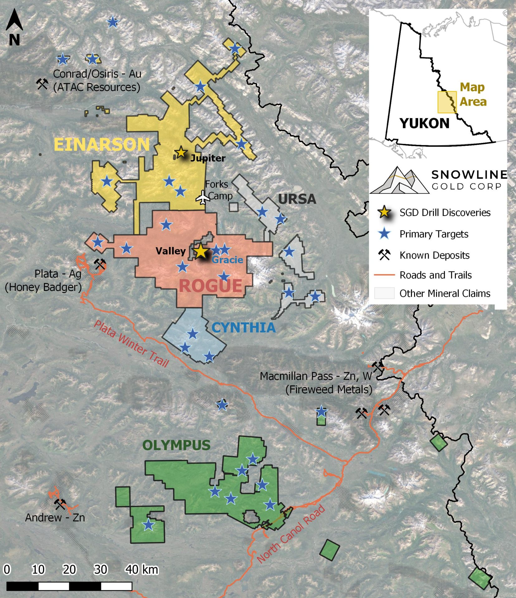 Snowline Gold Corp., Friday, June 9, 2023, Press release picture