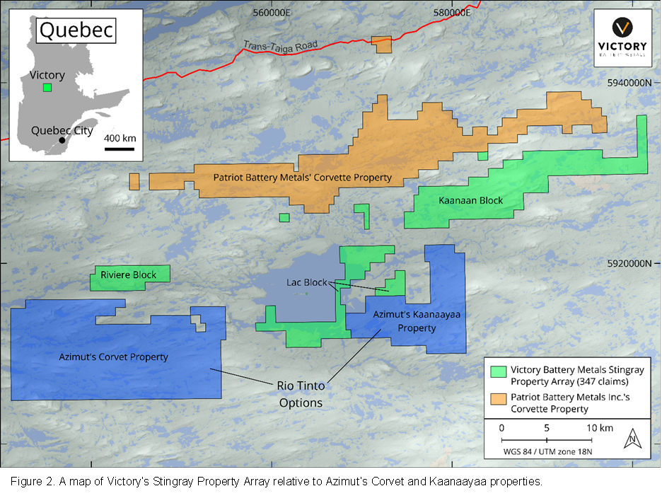 Victory Battery Metals Corp., Wednesday, August 23, 2023, Press release picture