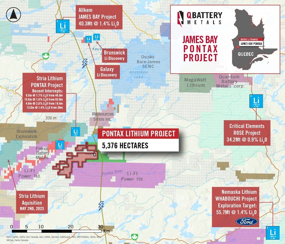 Q Battery Metals Corp., Wednesday, August 9, 2023, Press release picture
