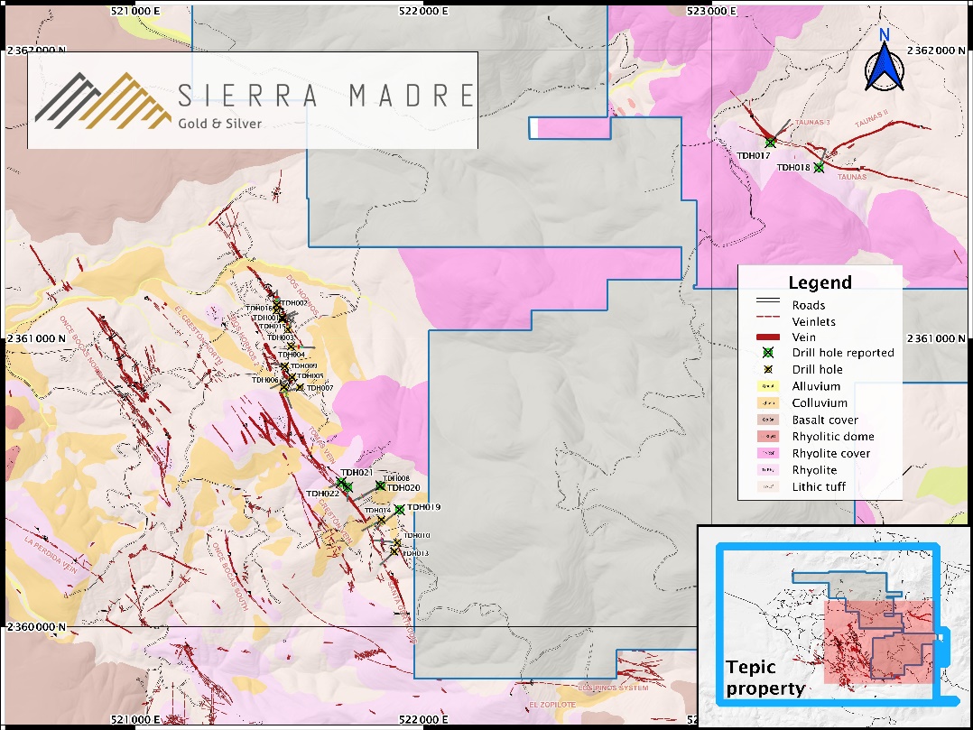 Sierra Madre Gold and Silver, Tuesday, August 15, 2023, Press release picture