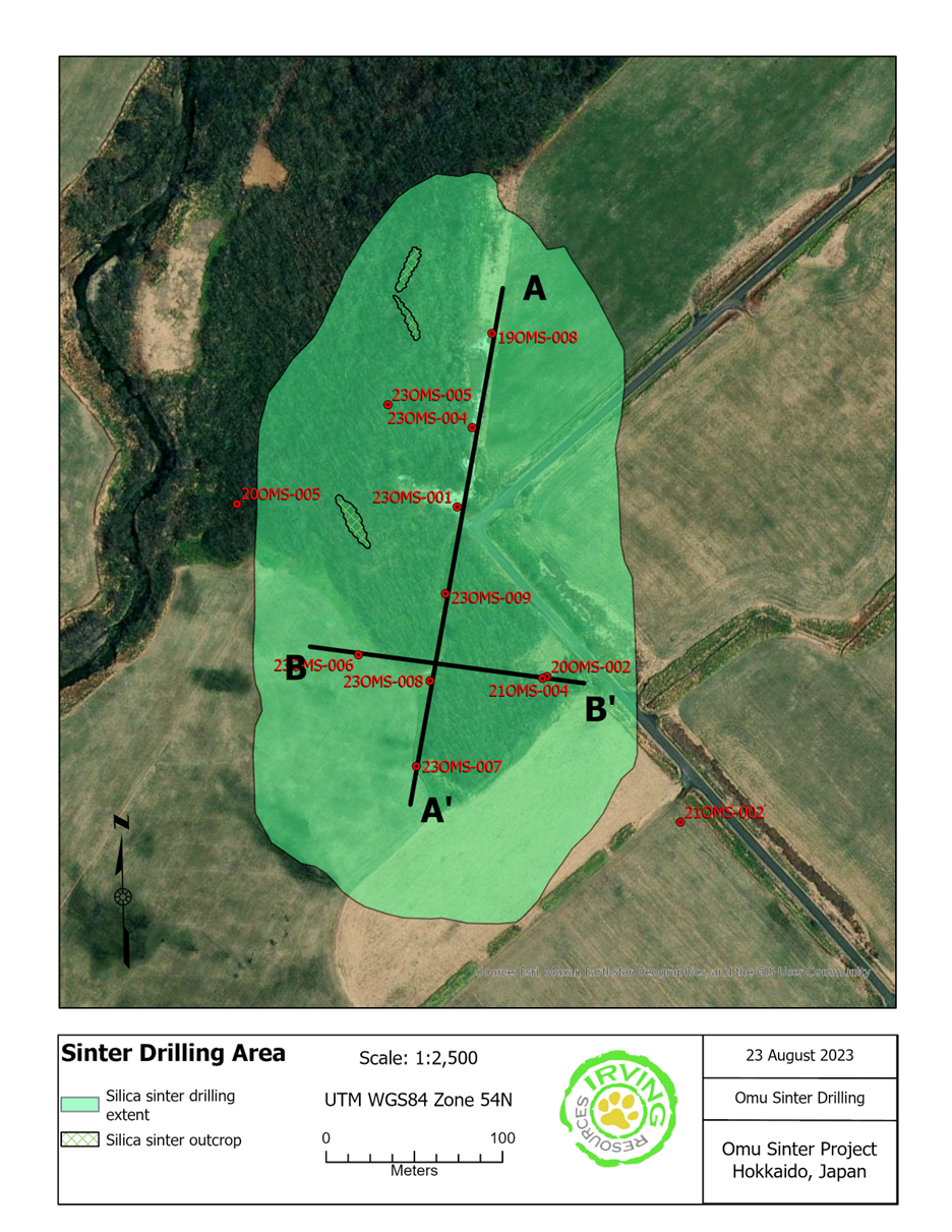 Irving Resources Inc, Thursday, August 24, 2023, Press release picture