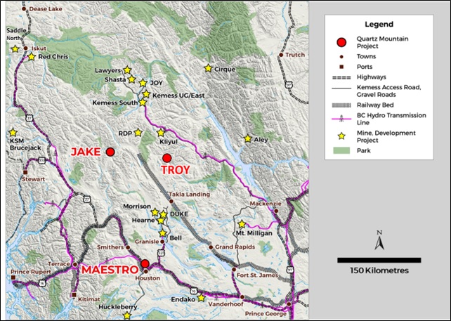 Quartz Mountain Resources Ltd., Thursday, August 31, 2023, Press release picture