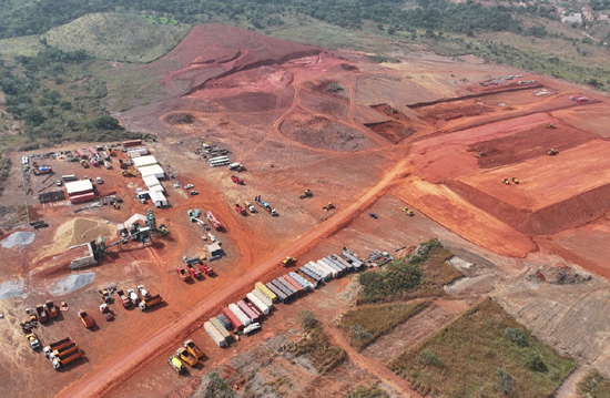 Construction site overview with KCP (Wacom Group) construction area