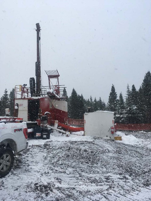Core Hole 2 Drill Rig