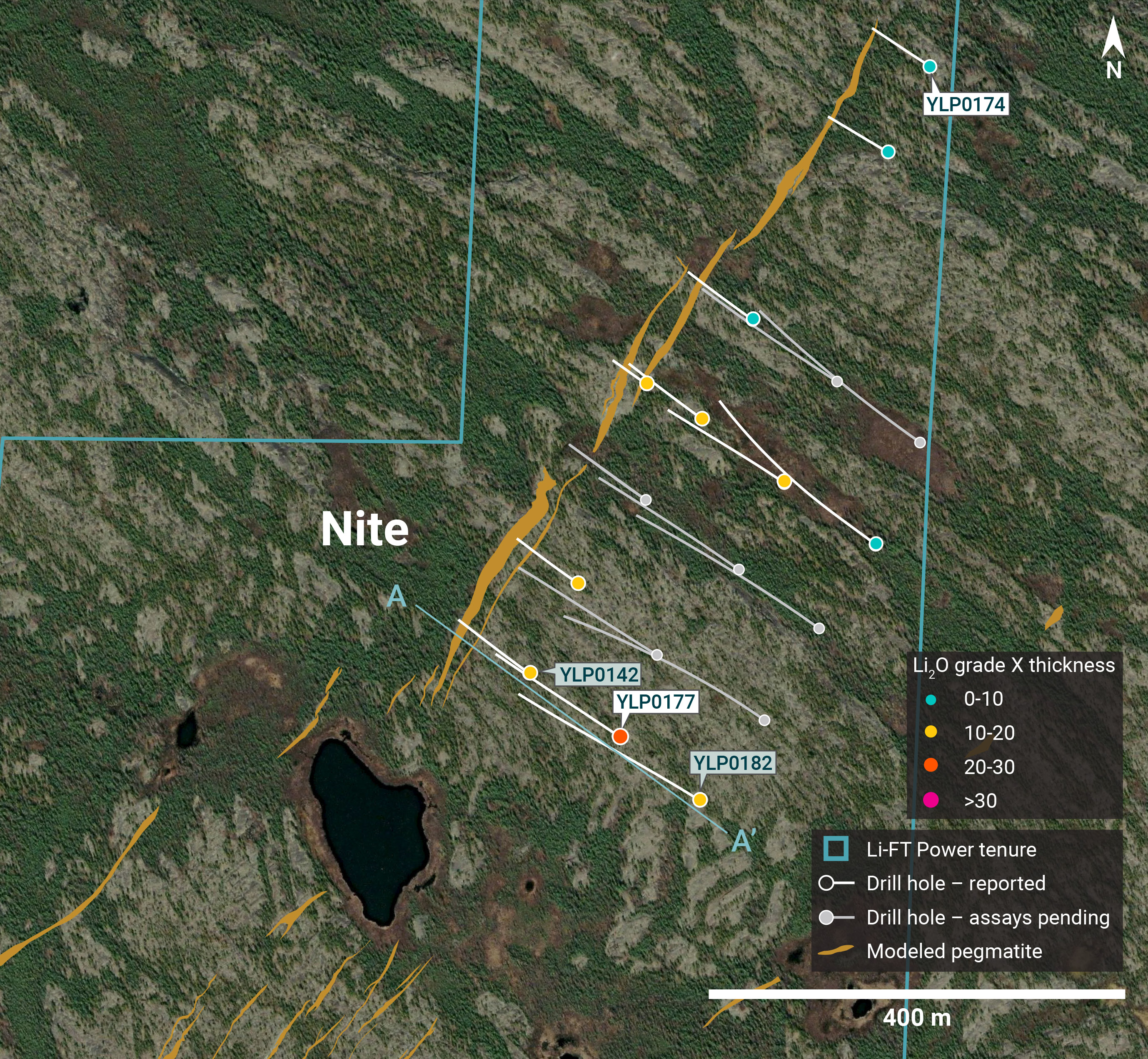 Individual Drill plans YK pegmatites NR 25 GT Nite