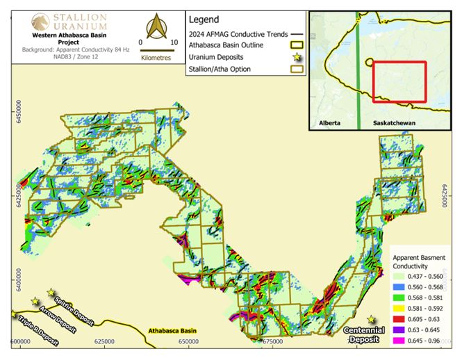 Stallion / Atha’s Western Athabasca Project – AFMAG Survey Results