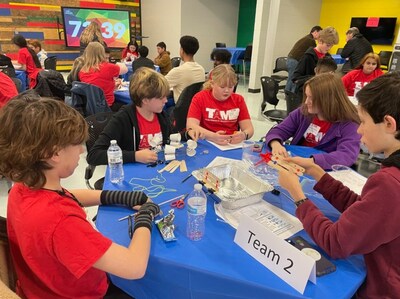 Students at the Texas Alliance for Minorities in Engineering (TAME) Engineering Competition.