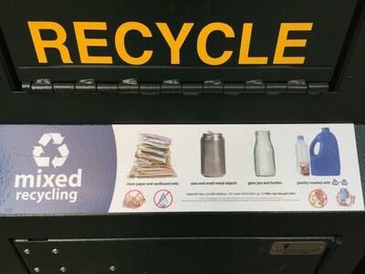 Improved recycling and composting infrastructure, including over 1,000 new bear-proof containers and standardized bin labeling, have made an enormous impact on reducing waste at the three pilot parks. The additional containers make it easier for park visitors to correctly sort and recycle while encouraging the use of reusable items to help reduce single-use plastics. (PRNewsfoto/Subaru of America, Inc.)