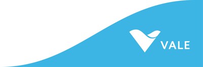 A blue curve with the word Vale and a stylized V in white placed inside the curve. (CNW Group/Vale Canada Limited)