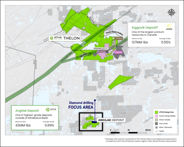 Plan Map detailing the Angilak Project location within Nunavut (1)