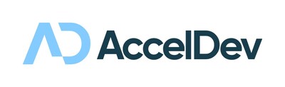 Company Logo - AccelDev: Official logo representing AccelDev, featured in the announcement of their multi-year partnership with Harvest Renewables on August 28, 2024.
